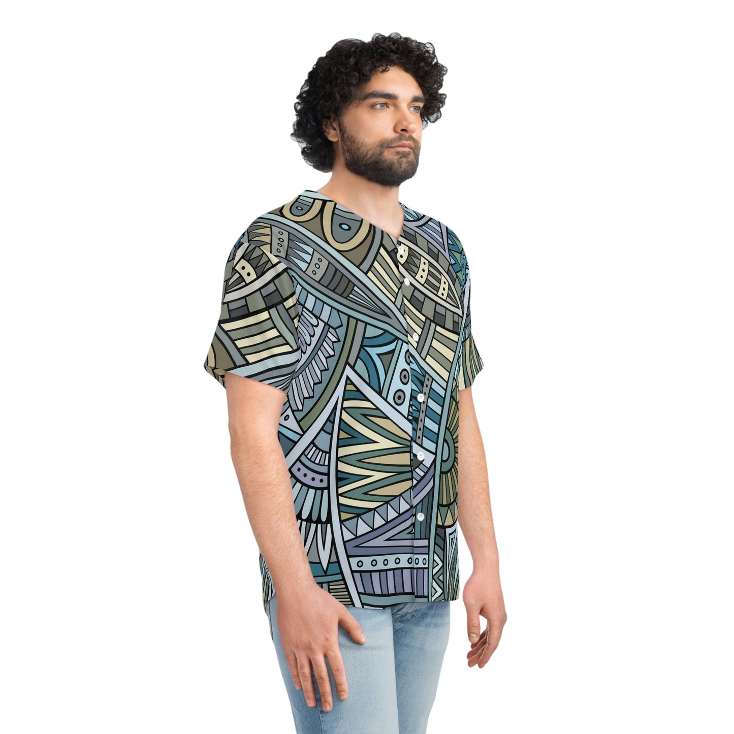 Exotic Print Baseball Jersey