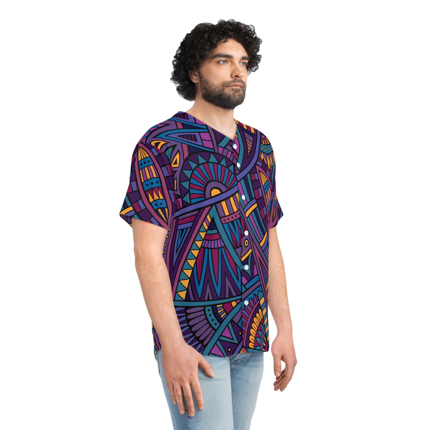 Exotic Print Baseball Jersey