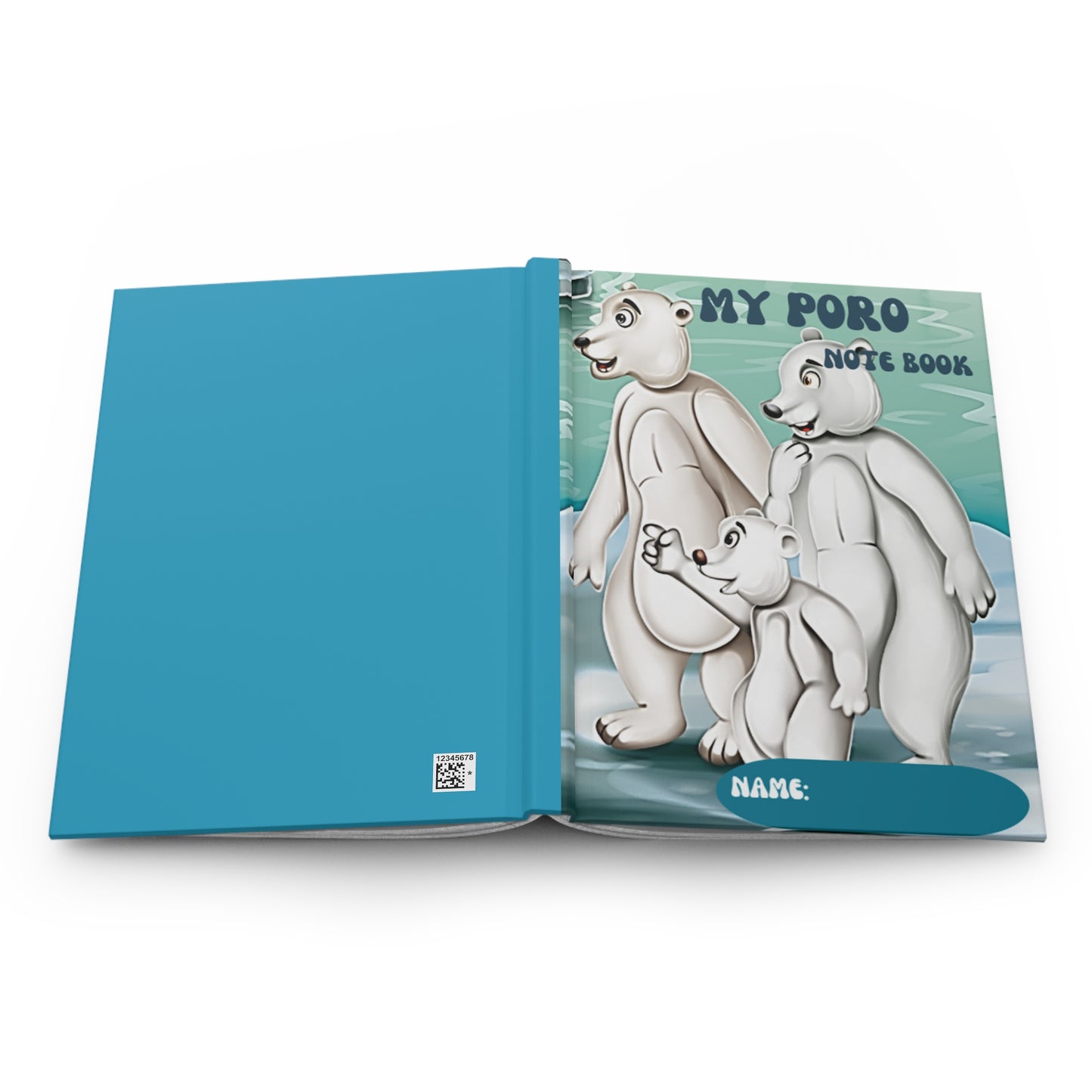 Poro the Polar Bear Hardcover Journal Matte