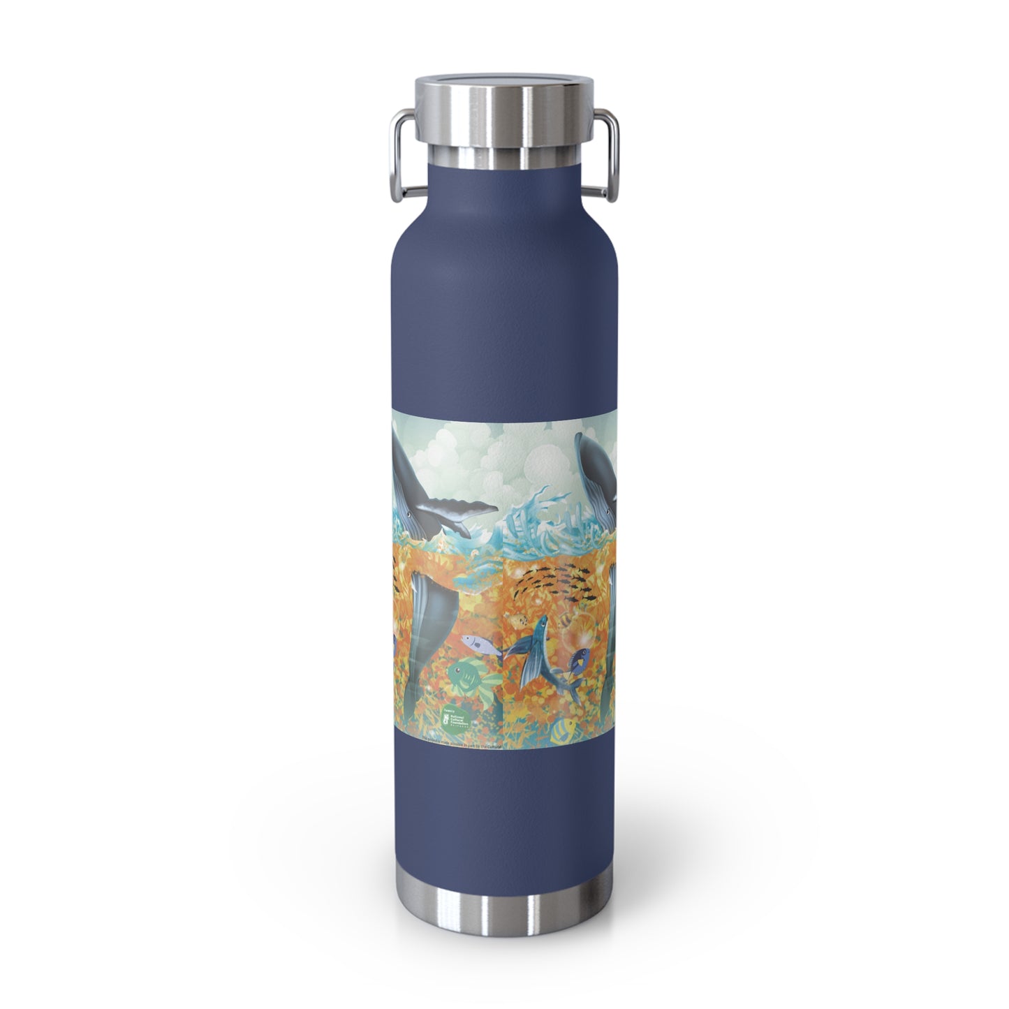 Finley the Flying Fish Copper Vacuum Insulated Bottle, 22oz