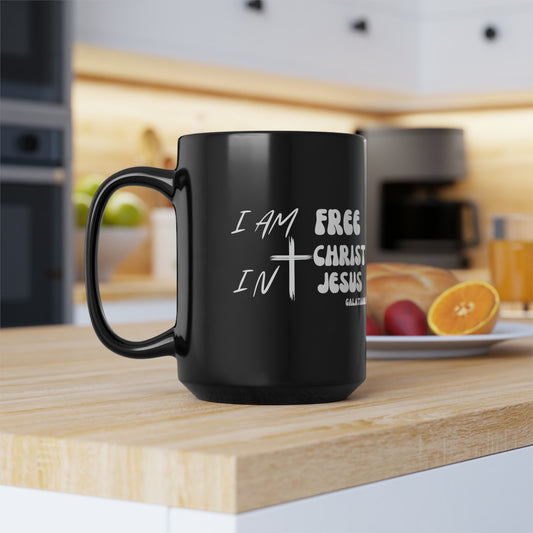 Christian Wear Black Mug, 15oz