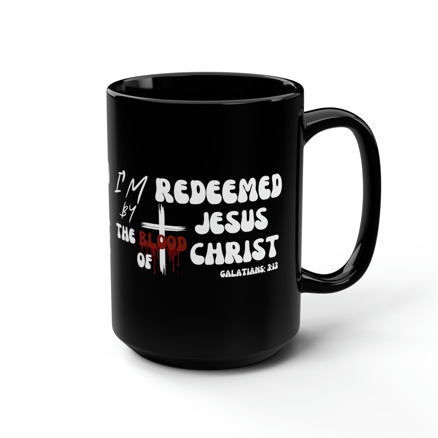 Christian Wear Black Mug, 15oz