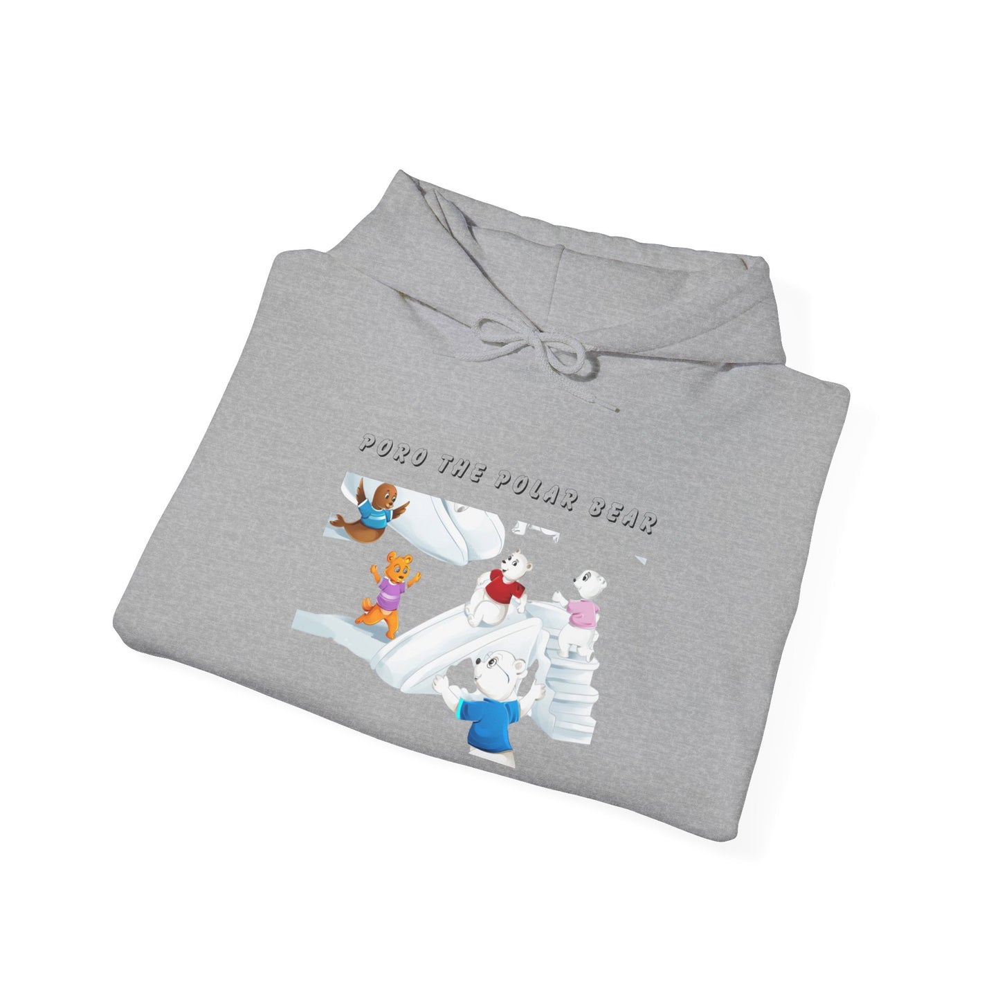 Poro the Polar Bear Unisex Heavy Blend™ Hooded Sweatshirt