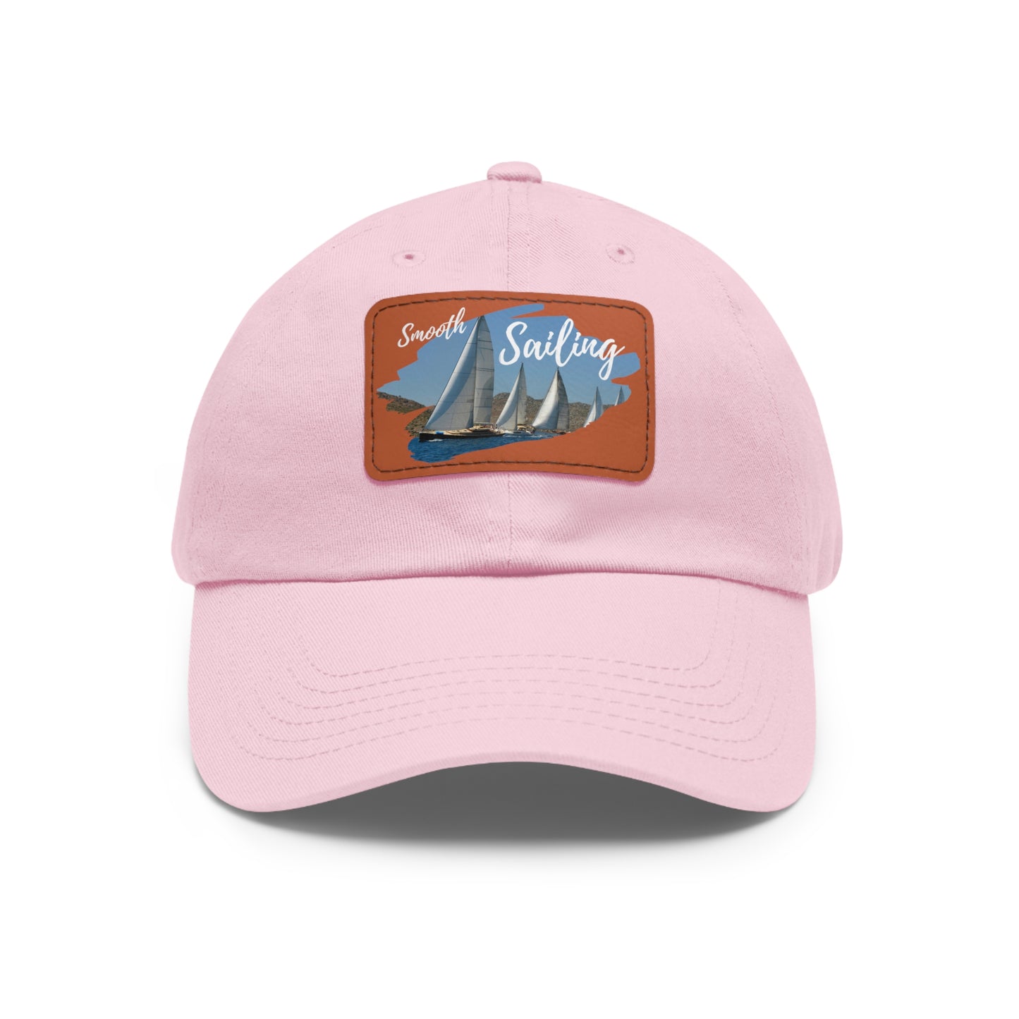 Sailing Dad Hat with Leather Patch (Rectangle)