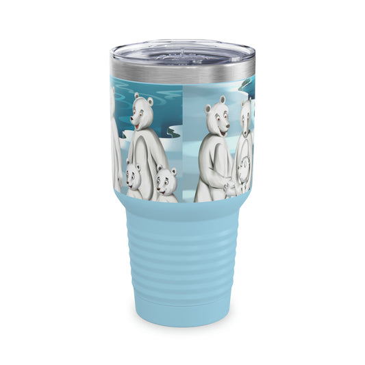 Poro The Polar Bear Ringneck Tumbler, 30oz