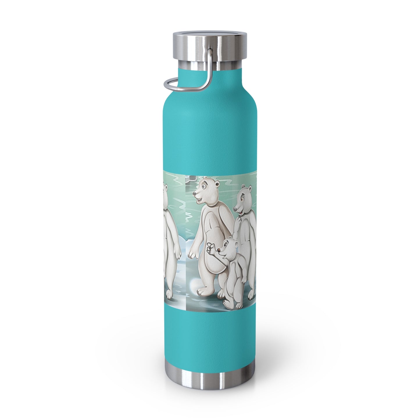 Poro the Polar Bear Copper Vacuum Insulated Bottle, 22oz