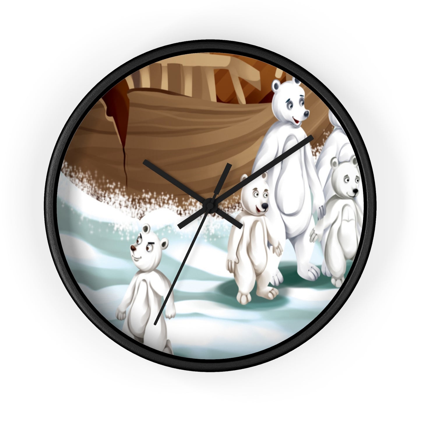 Poro The Polar Bear Wall Clock