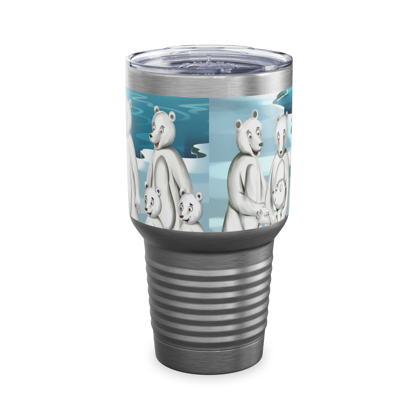 Poro The Polar Bear Ringneck Tumbler, 30oz