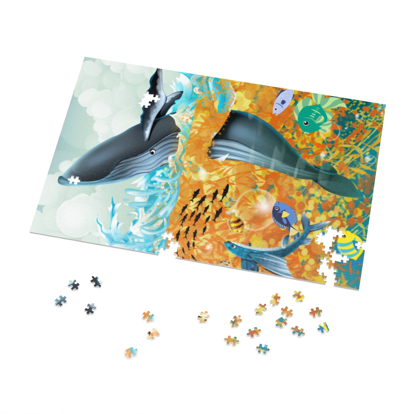 Finley the Flying Fish Jigsaw Puzzle (30, 110, 252, 500,1000-Piece)