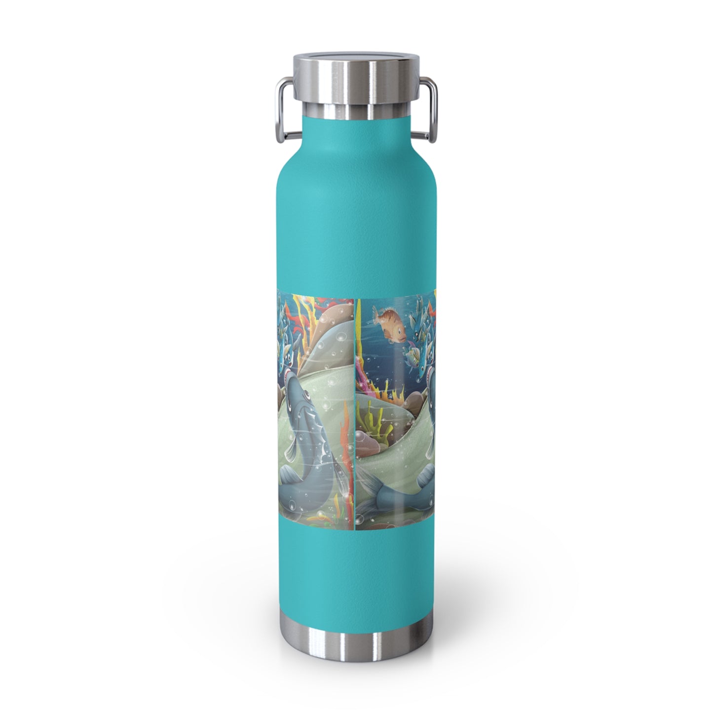 Finley the Flying Fish Copper Vacuum Insulated Bottle, 22oz