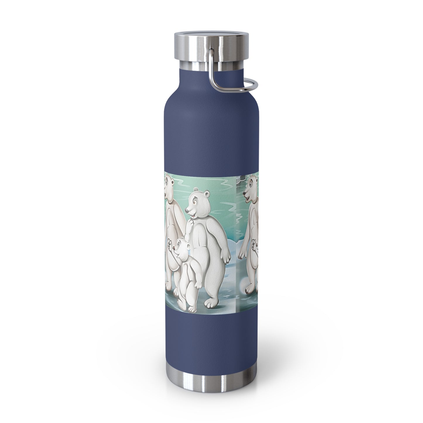 Poro the Polar Bear Copper Vacuum Insulated Bottle, 22oz