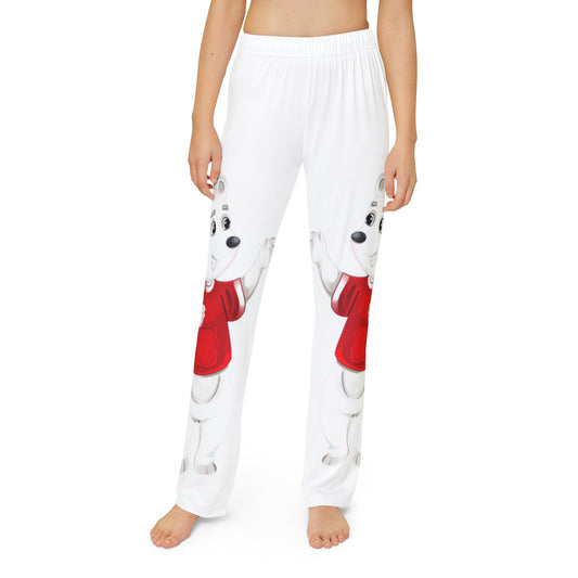 Poro the Polar Bear Kids Pajama Pants (AOP)