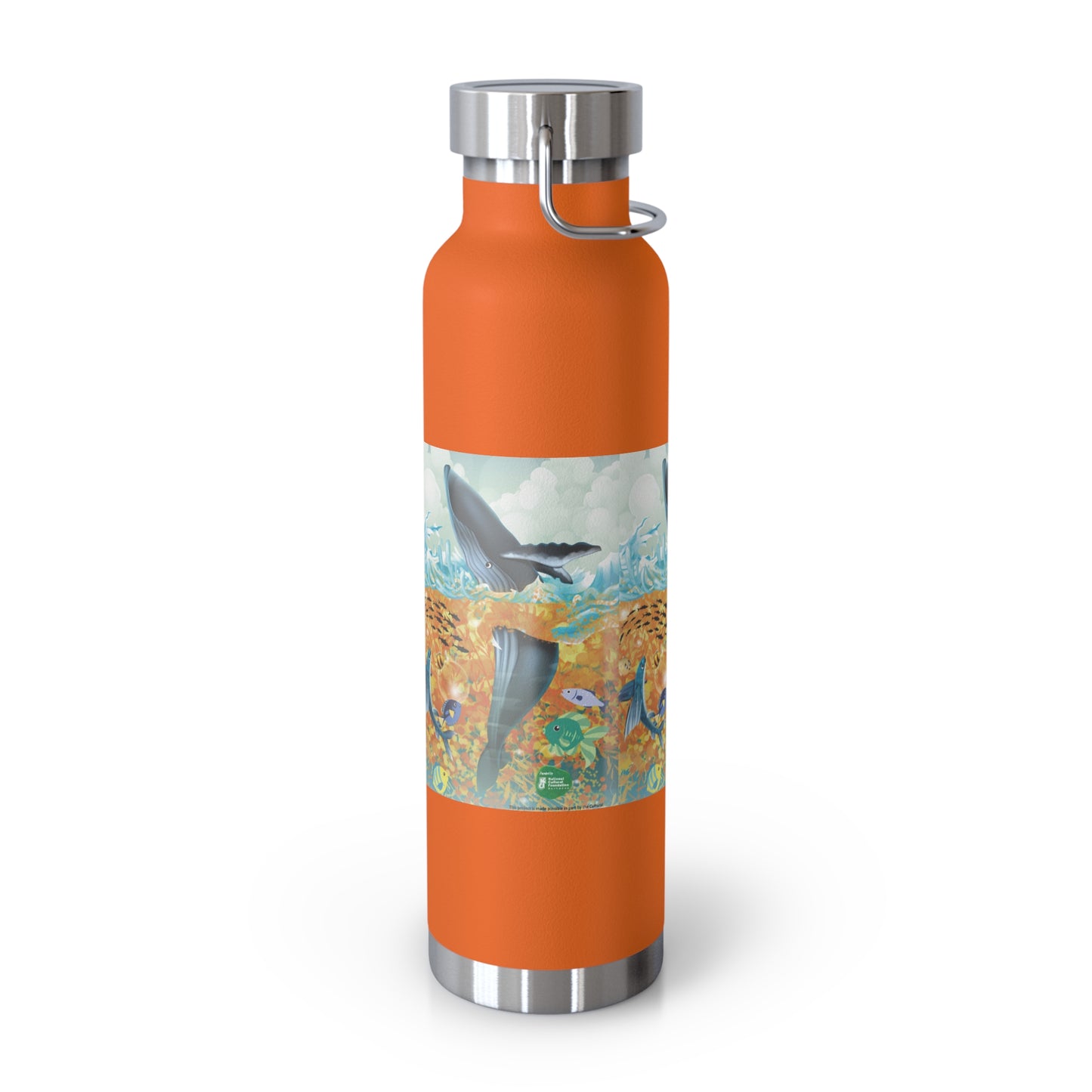 Finley the Flying Fish Copper Vacuum Insulated Bottle, 22oz