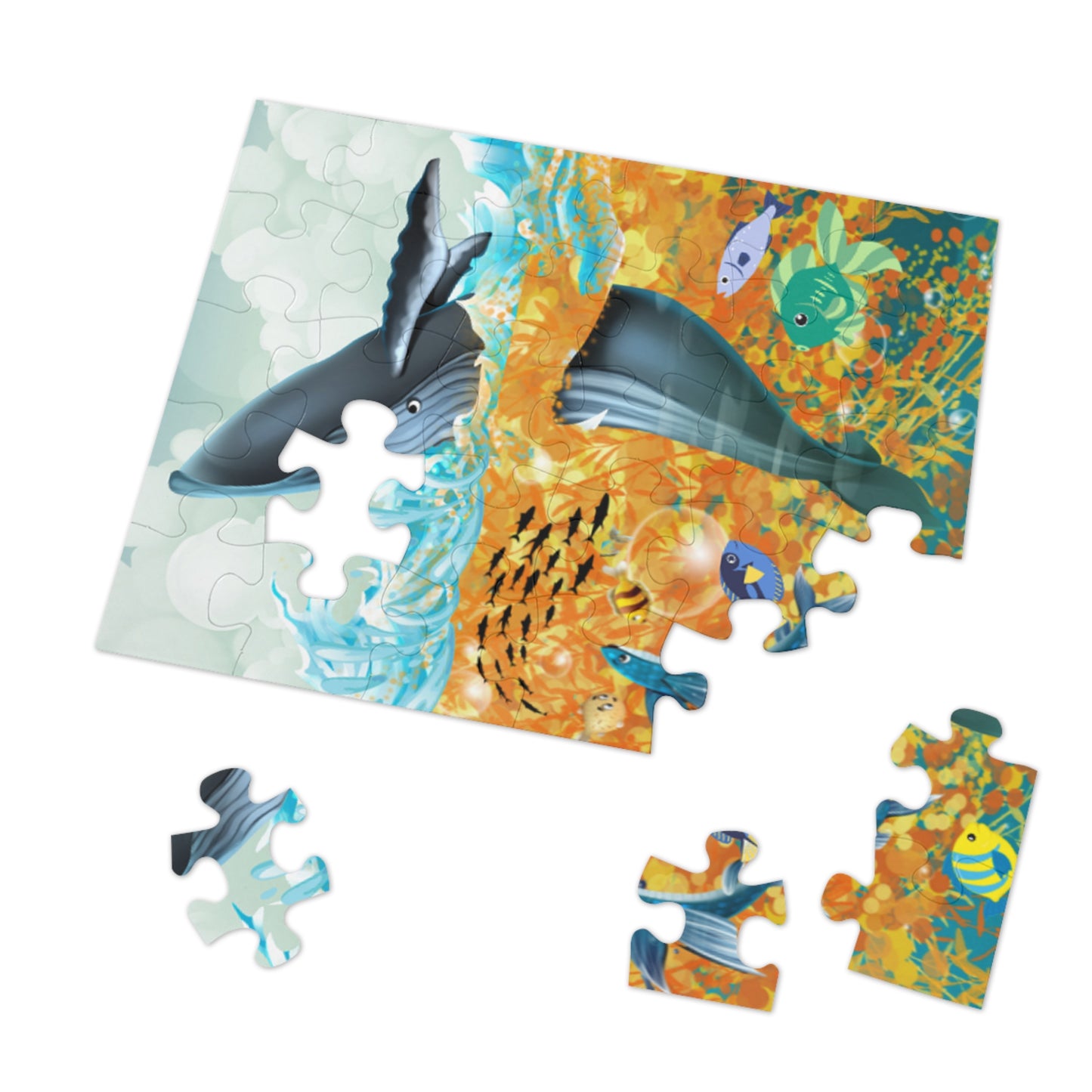 Finley the Flying Fish Jigsaw Puzzle (30, 110, 252, 500,1000-Piece)