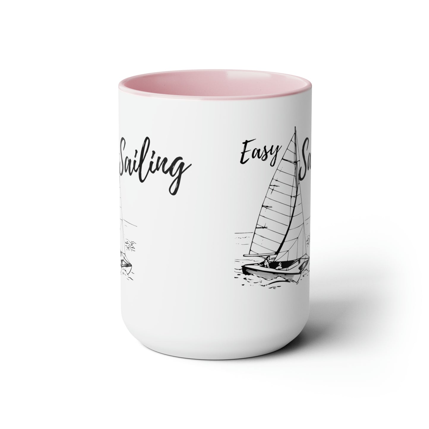 Sailing Two-Tone Coffee Mugs, 15oz