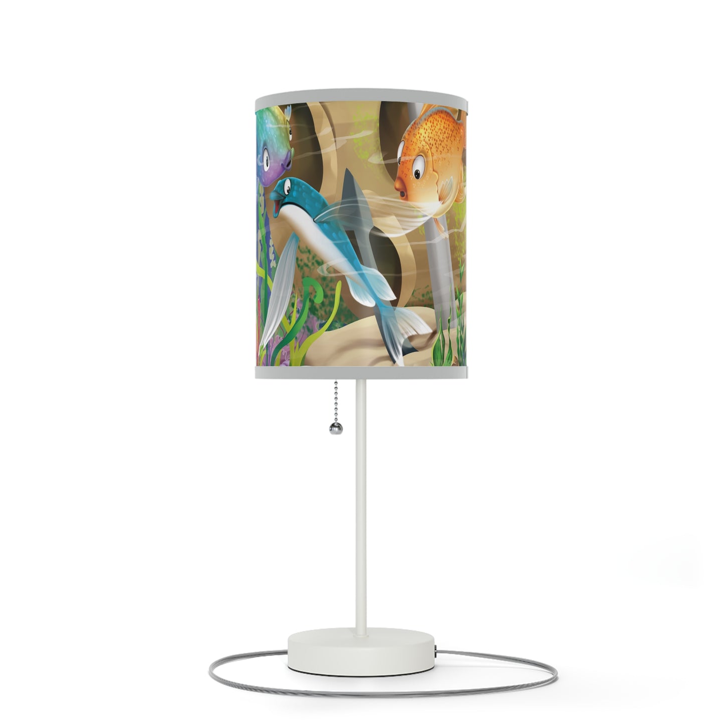 Finley The Flying Fish Lamp on a Stand, US|CA plug