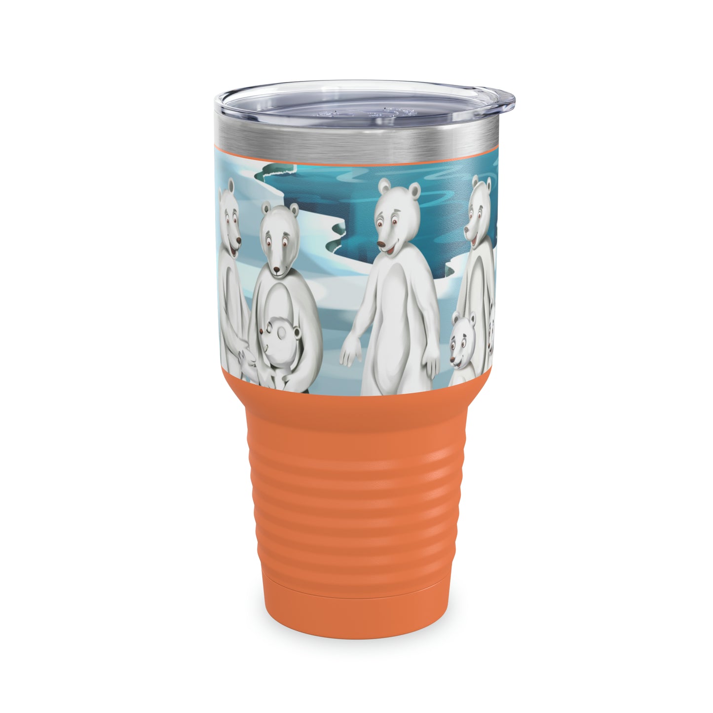 Poro The Polar Bear Ringneck Tumbler, 30oz