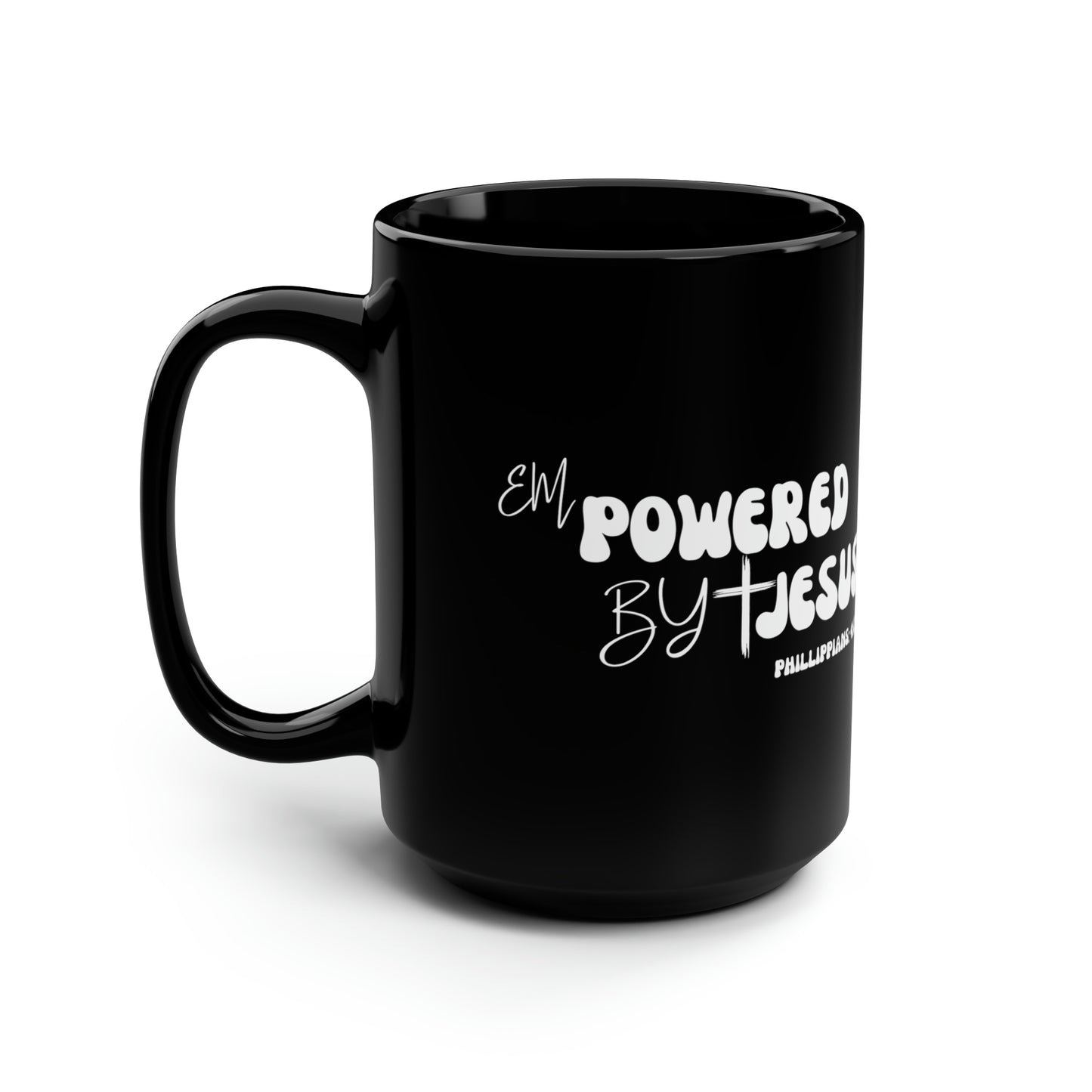 Christian Wear Black Mug, 15oz