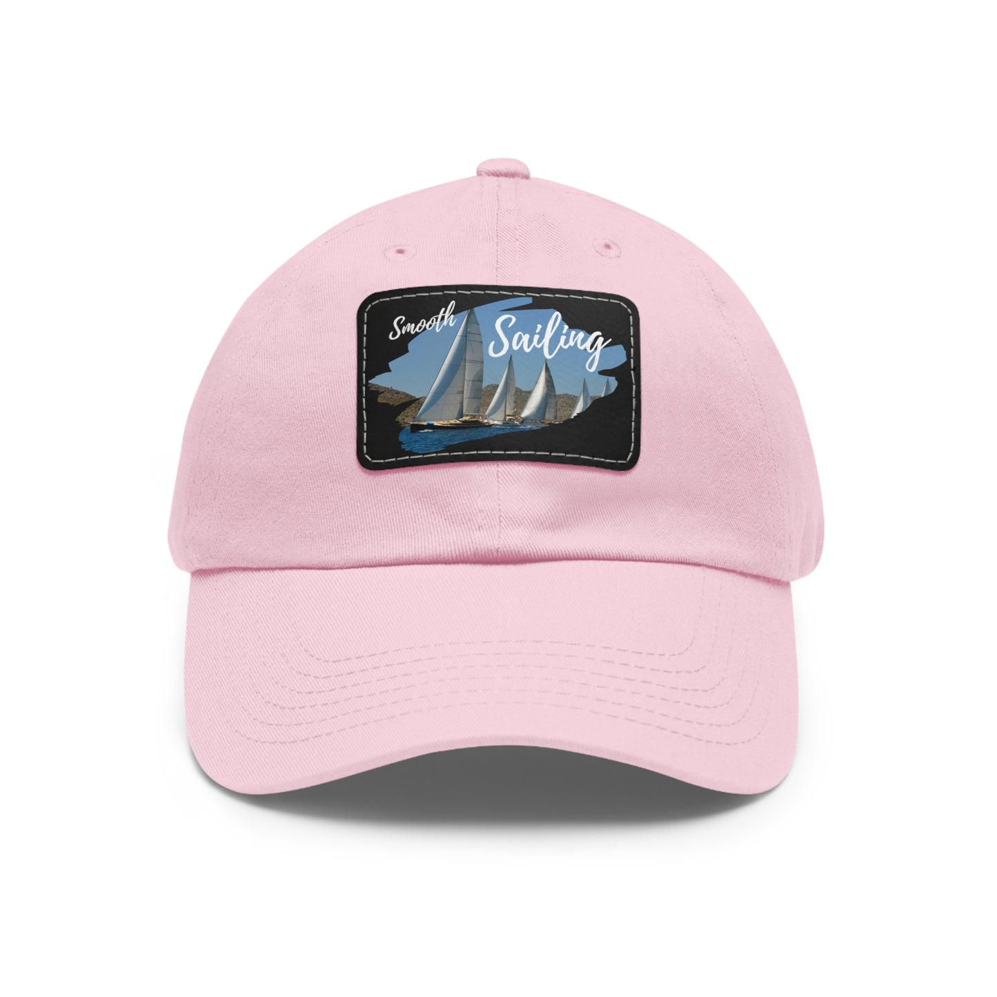 Sailing Dad Hat with Leather Patch (Rectangle)