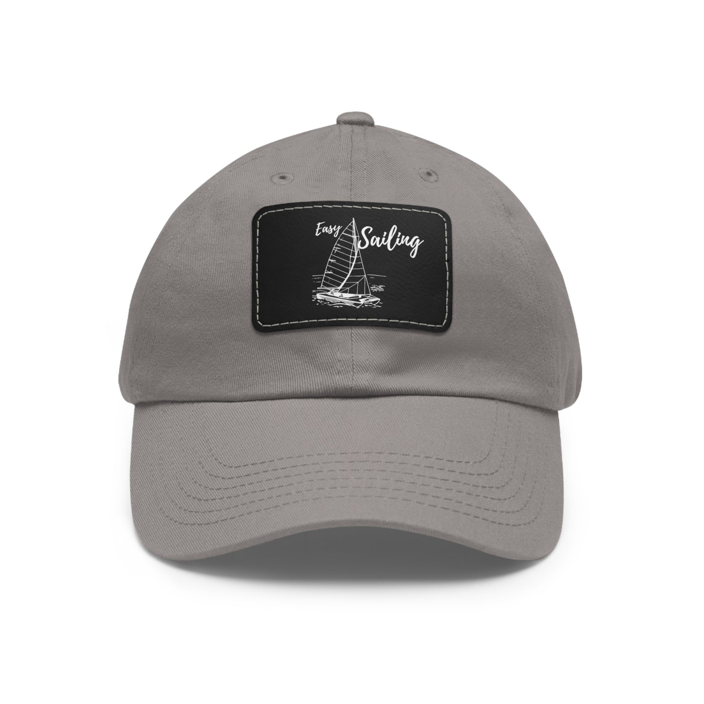 Sailing Dad Hat with Leather Patch (Rectangle)