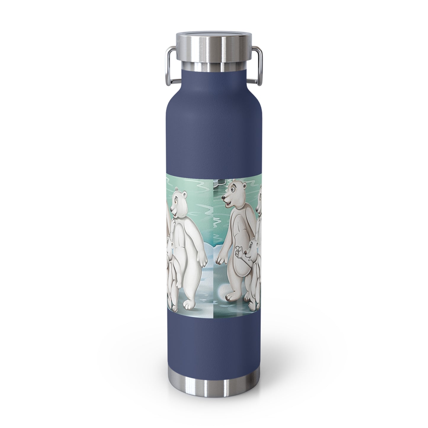 Poro the Polar Bear Copper Vacuum Insulated Bottle, 22oz