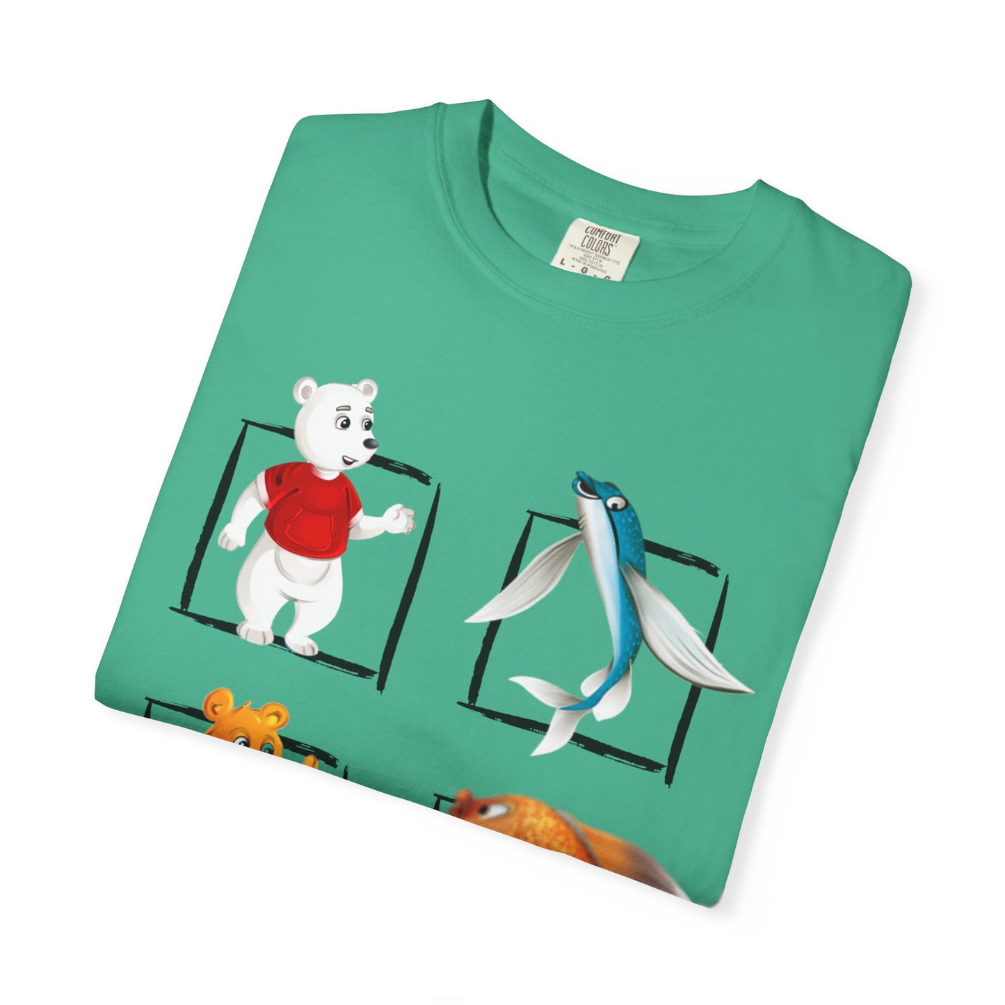 Whimsical Cartoon T-Shirt, Fun Graphic Tee for Kids, Animal Lovers Apparel, Perfect Gift for Birthdays and Celebrations