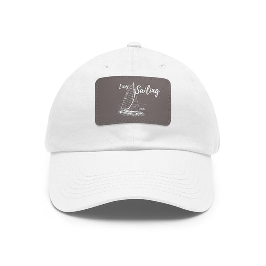 Sailing Dad Hat with Leather Patch (Rectangle)