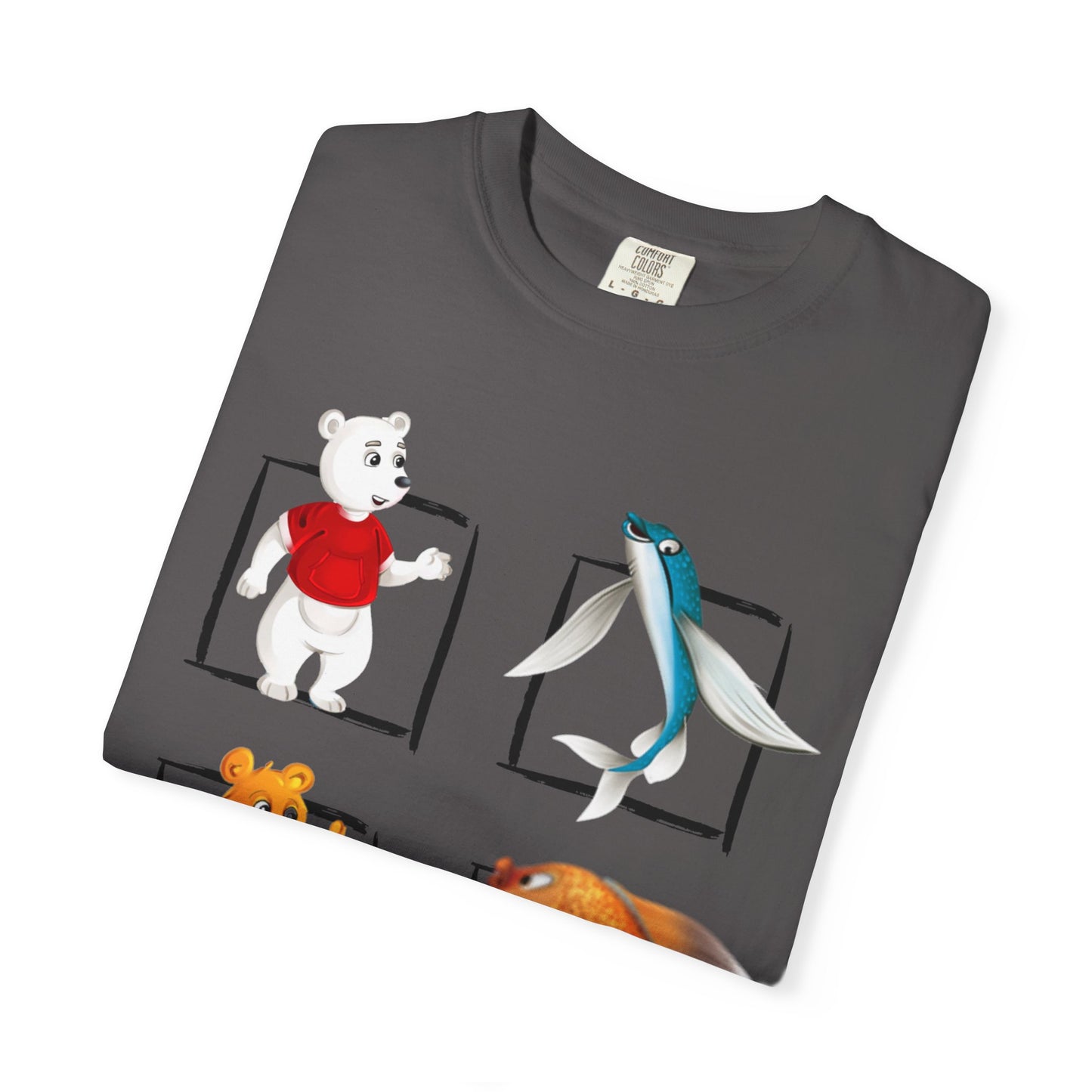 Whimsical Cartoon T-Shirt, Fun Graphic Tee for Kids, Animal Lovers Apparel, Perfect Gift for Birthdays and Celebrations
