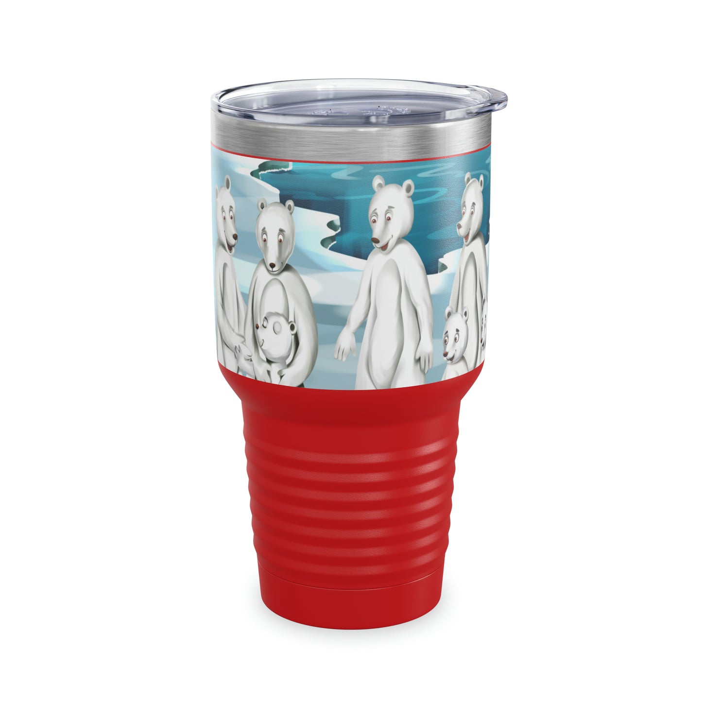 Poro The Polar Bear Ringneck Tumbler, 30oz