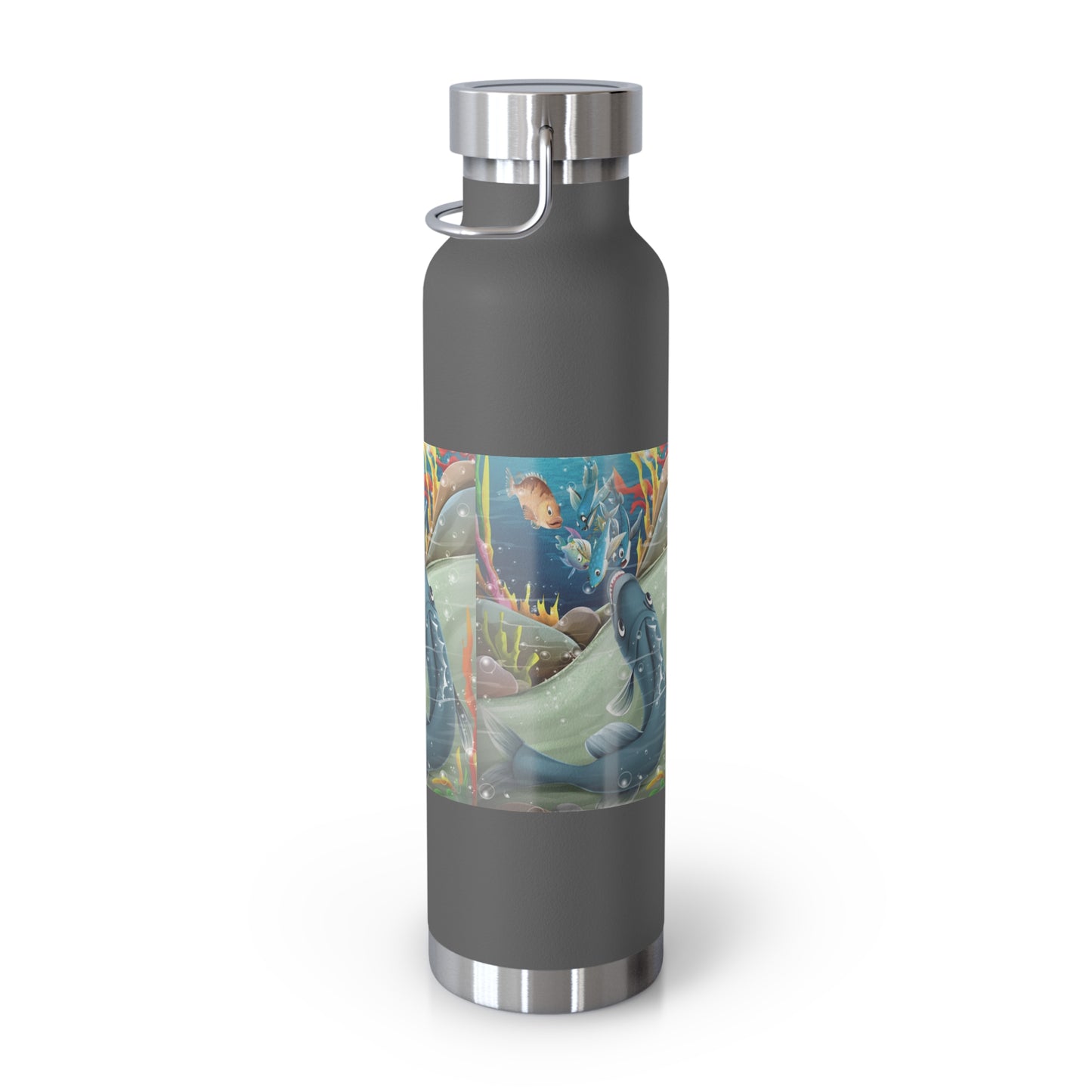 Finley the Flying Fish Copper Vacuum Insulated Bottle, 22oz