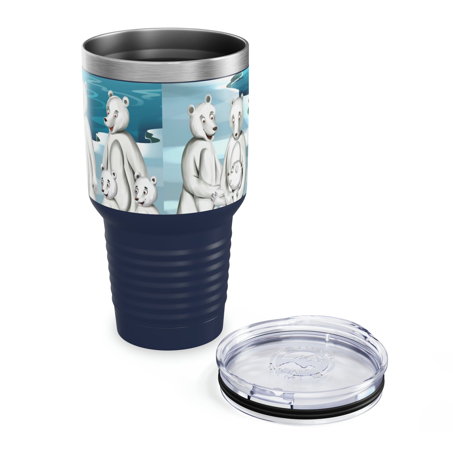 Poro The Polar Bear Ringneck Tumbler, 30oz