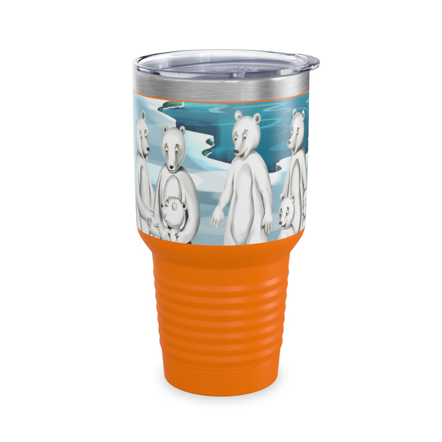 Poro The Polar Bear Ringneck Tumbler, 30oz