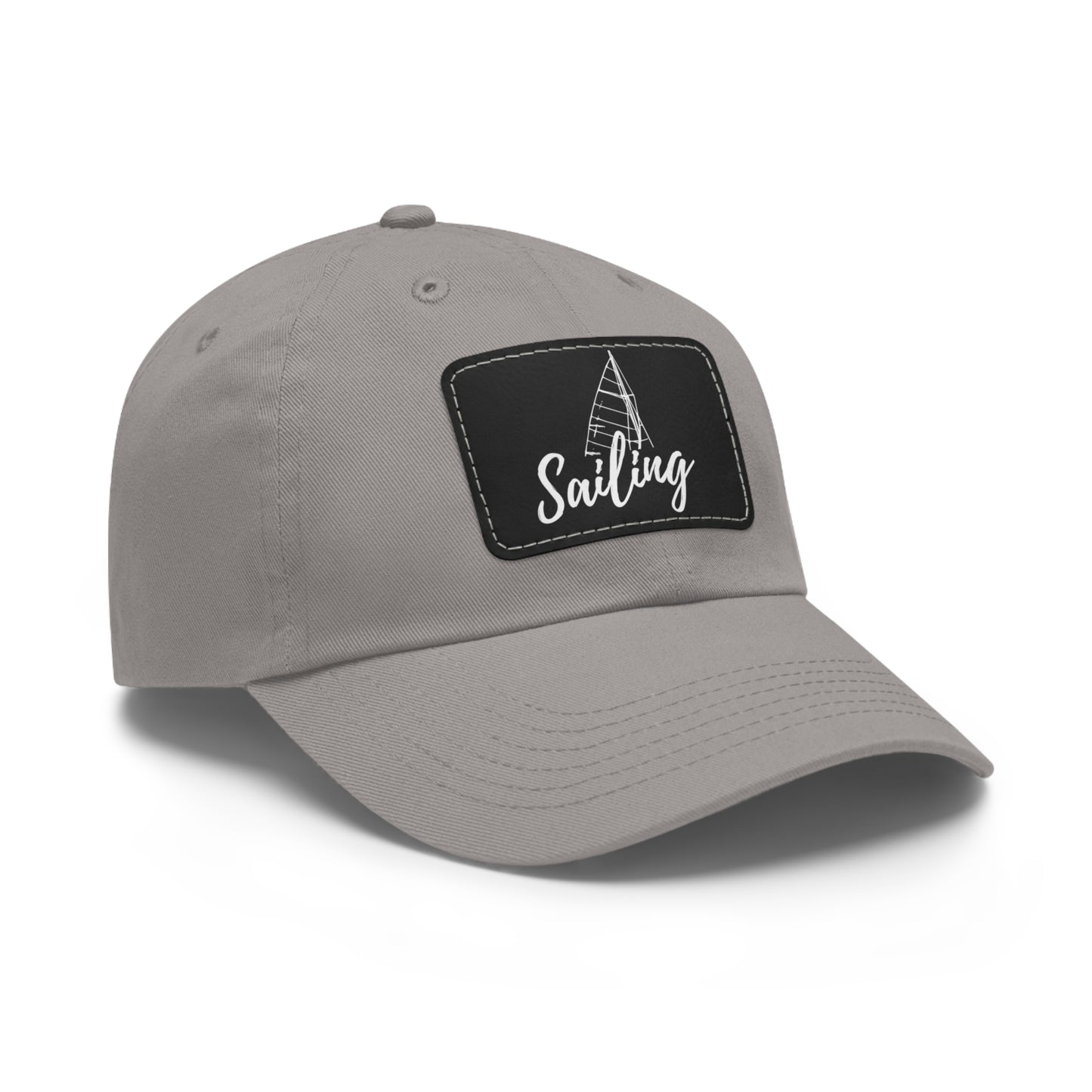 Sailing Dad Hat with Leather Patch (Rectangle)