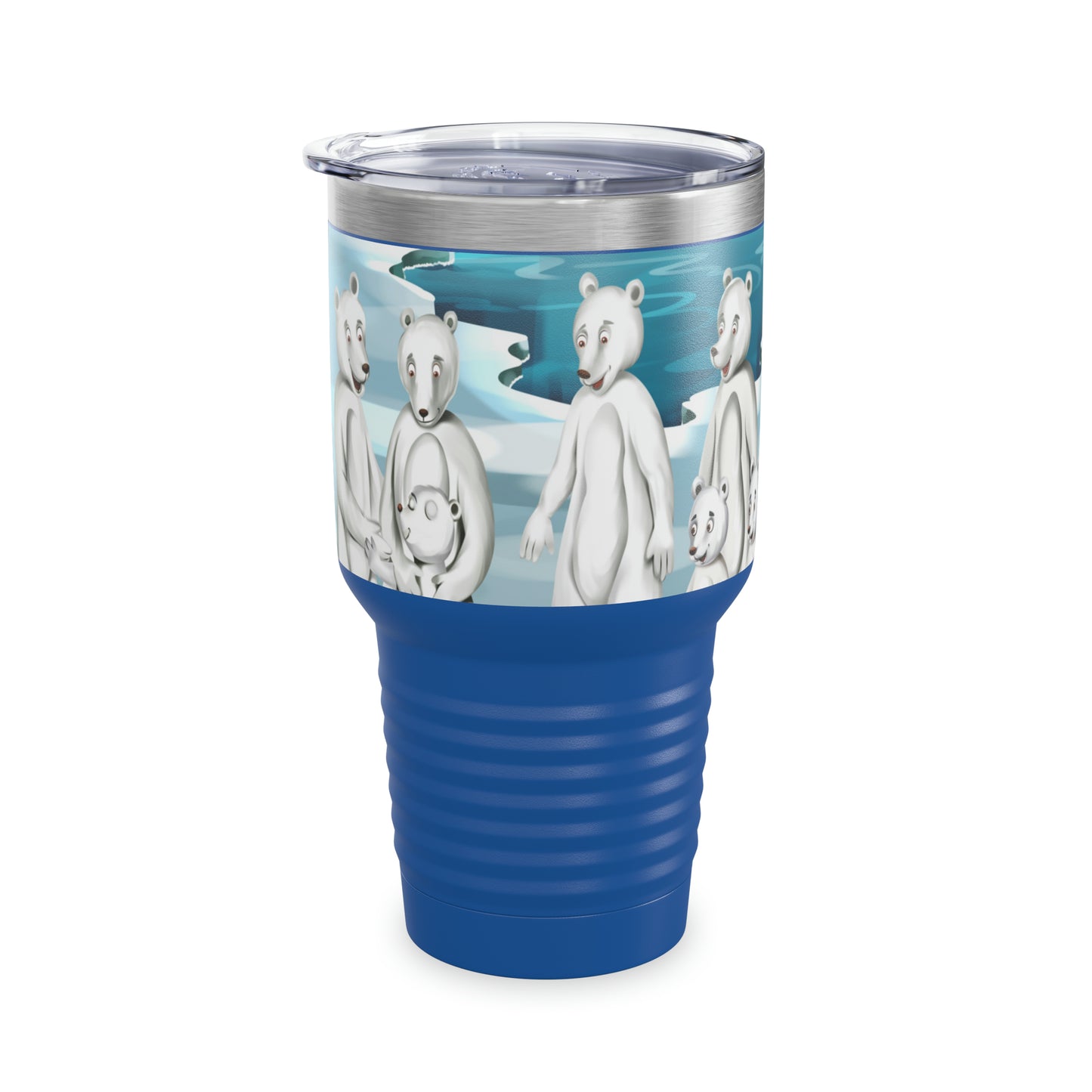 Poro The Polar Bear Ringneck Tumbler, 30oz