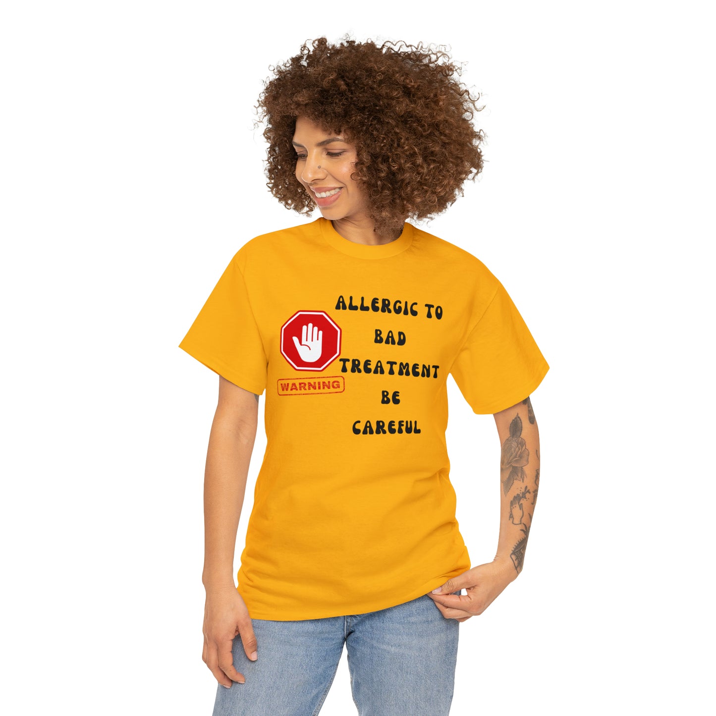 Warning, Unisex Heavy Cotton Tee