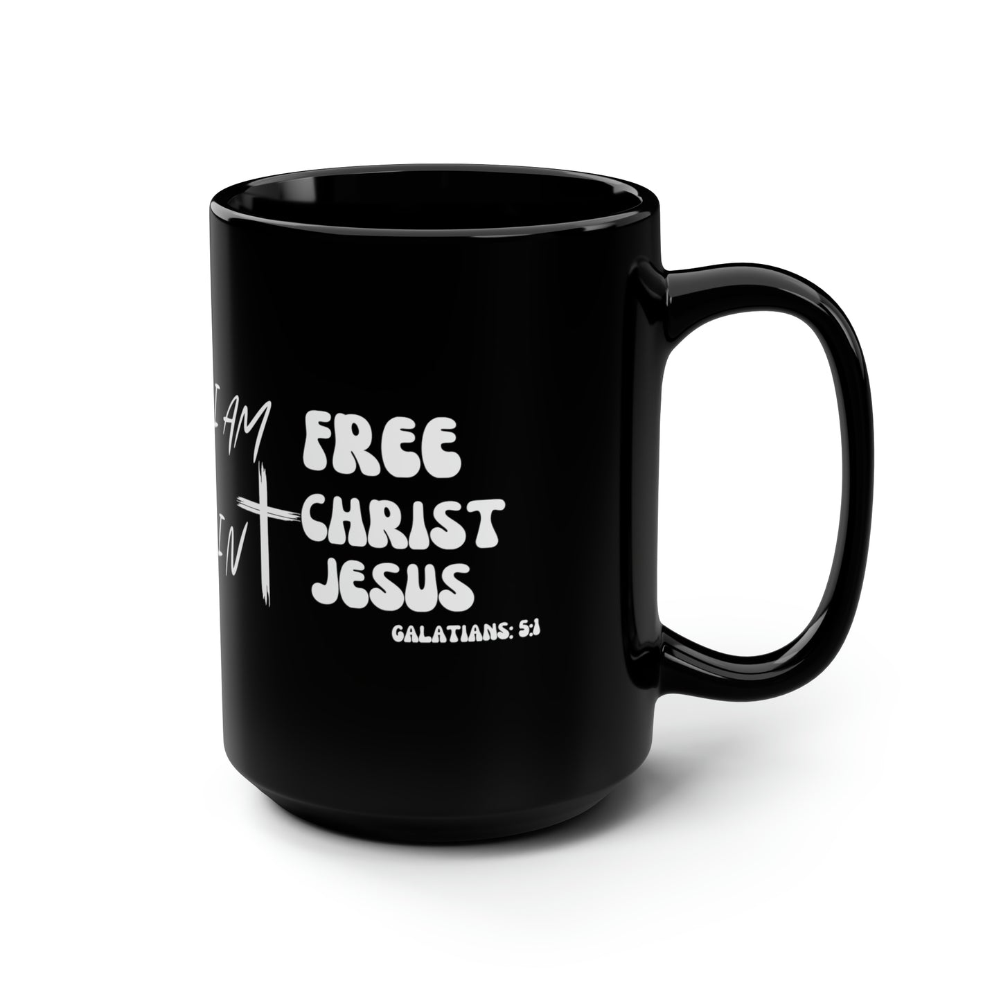 Christian Wear Black Mug, 15oz