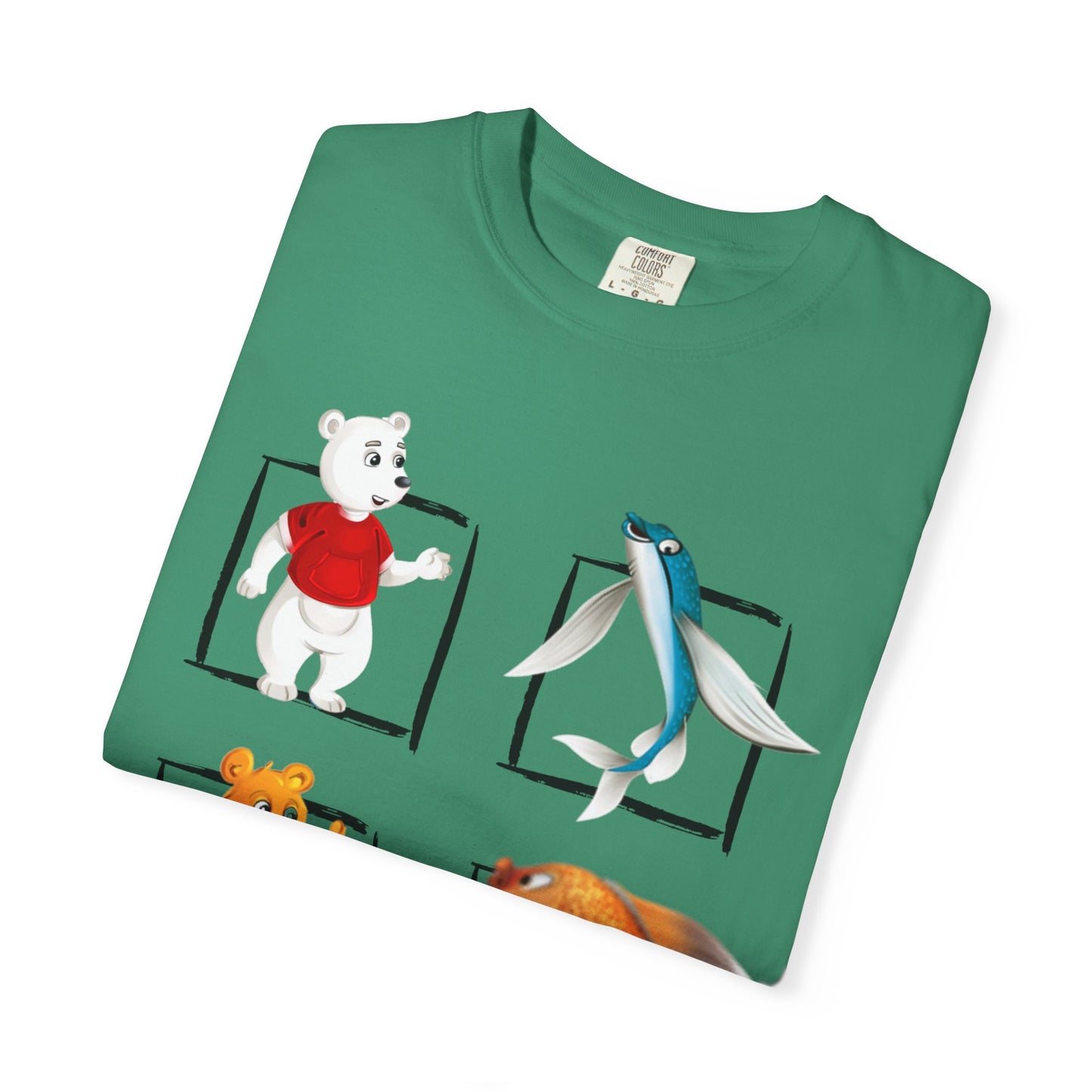 Whimsical Cartoon T-Shirt, Fun Graphic Tee for Kids, Animal Lovers Apparel, Perfect Gift for Birthdays and Celebrations