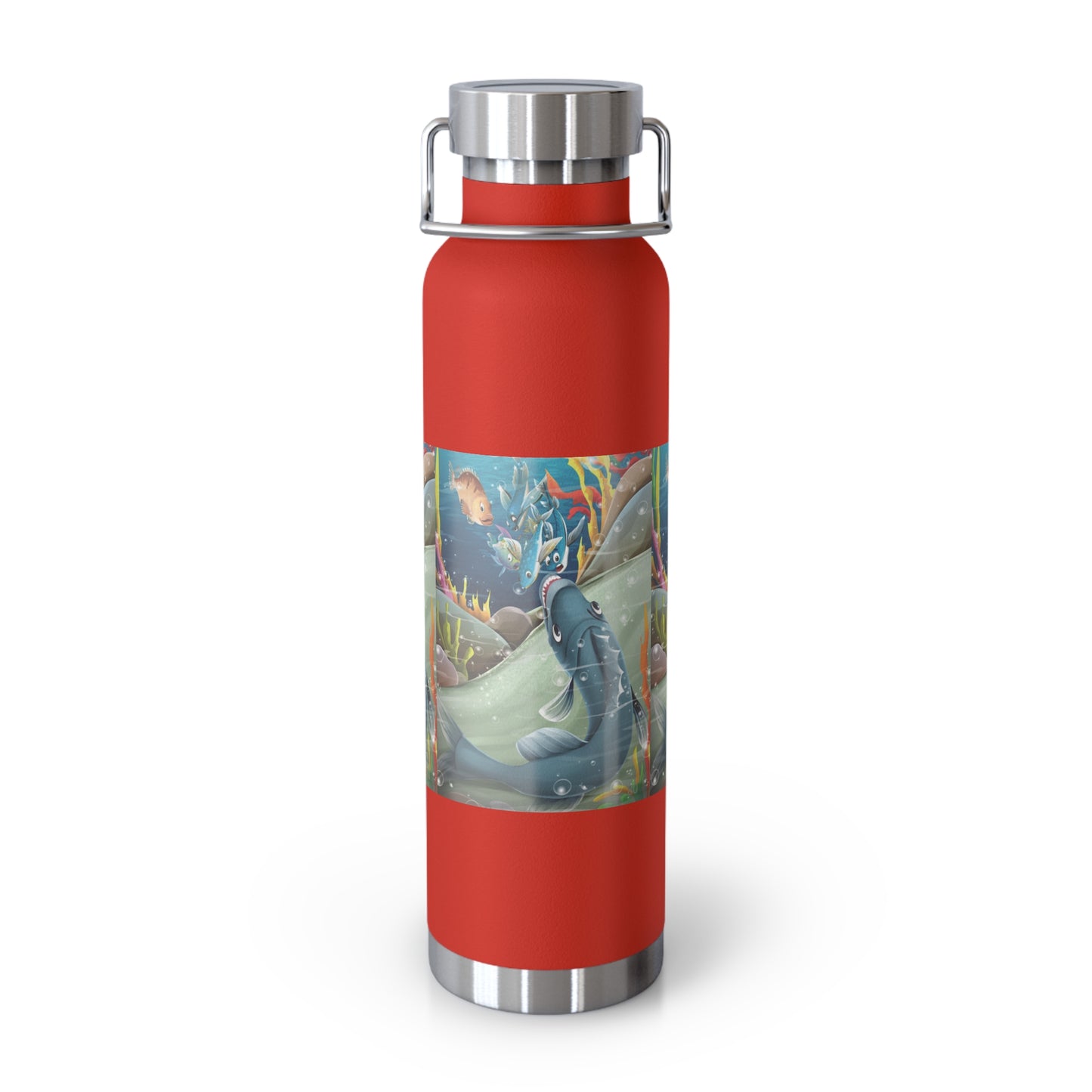 Finley the Flying Fish Copper Vacuum Insulated Bottle, 22oz