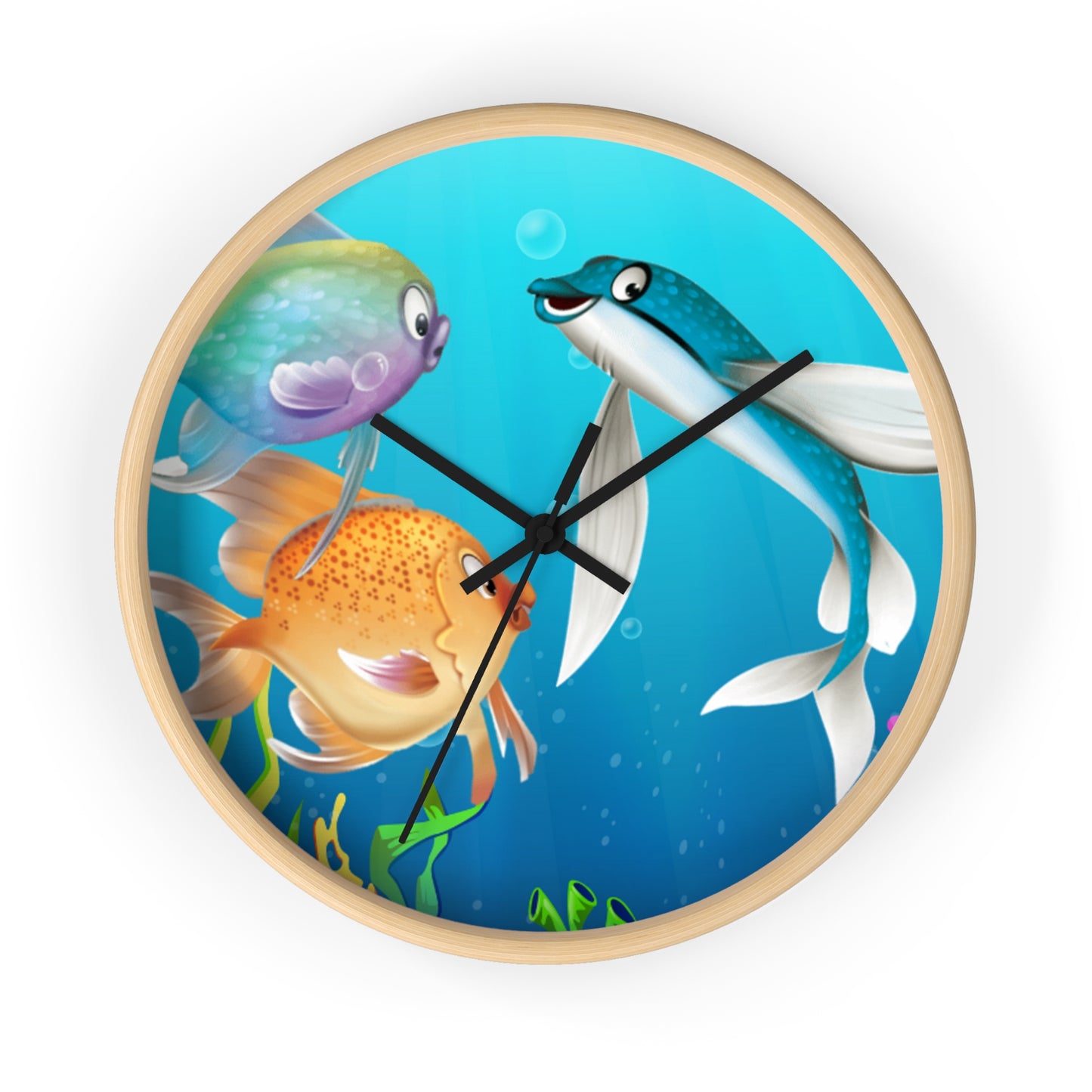 Finley The Flying Fish Wall Clock