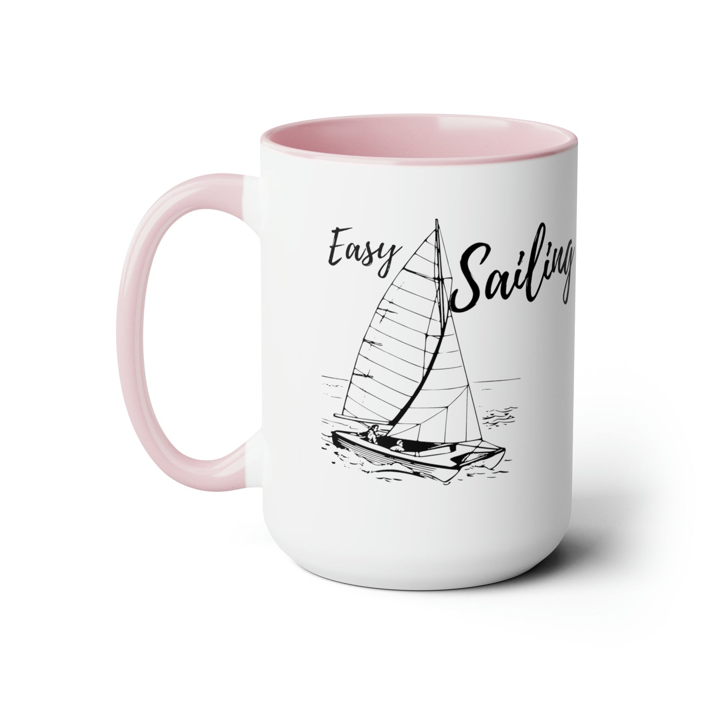 Sailing Two-Tone Coffee Mugs, 15oz