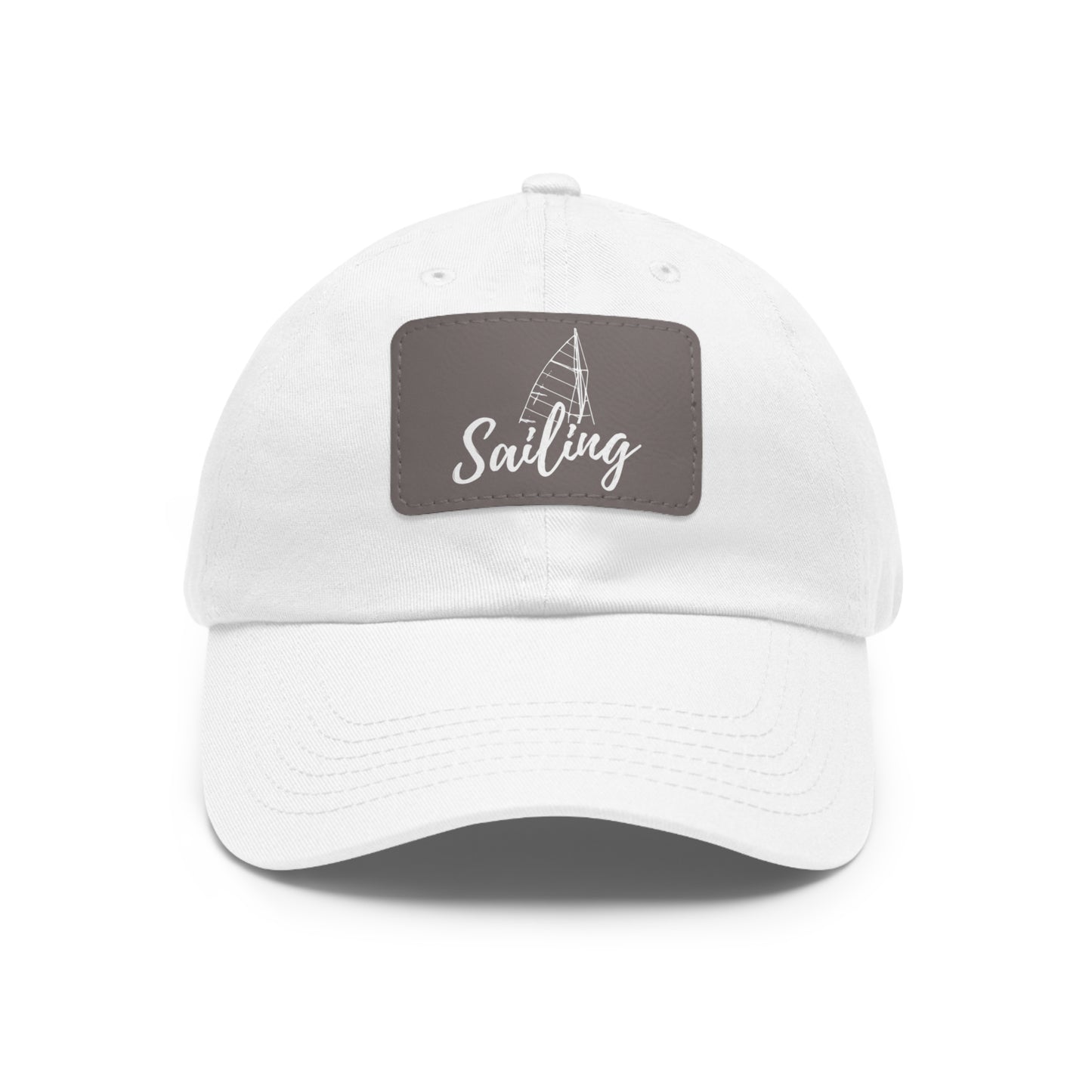 Sailing Dad Hat with Leather Patch (Rectangle)