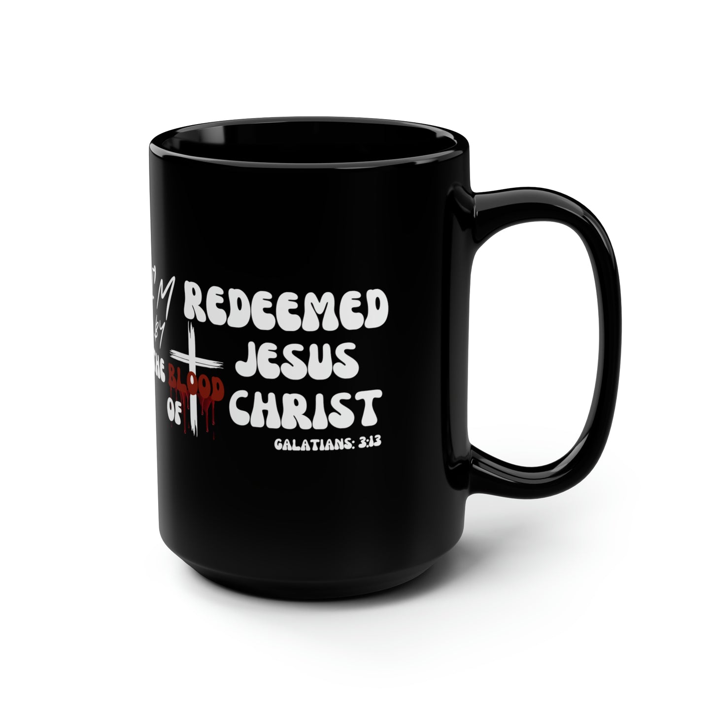 Christian Wear Black Mug, 15oz