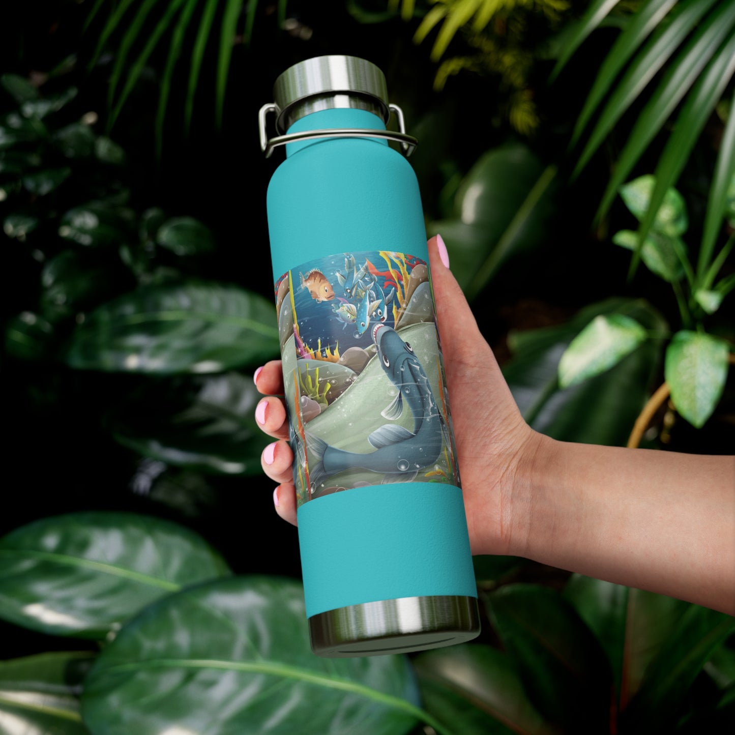 Finley the Flying Fish Copper Vacuum Insulated Bottle, 22oz