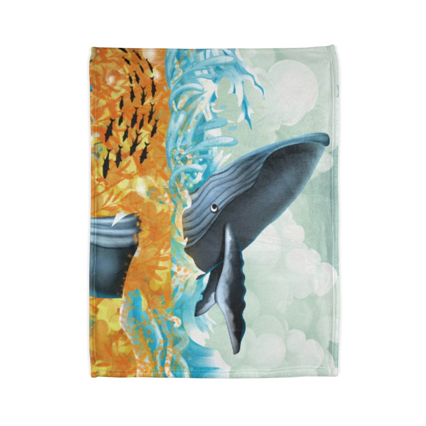 Finley the Flying Fish Soft Polyester Blanket