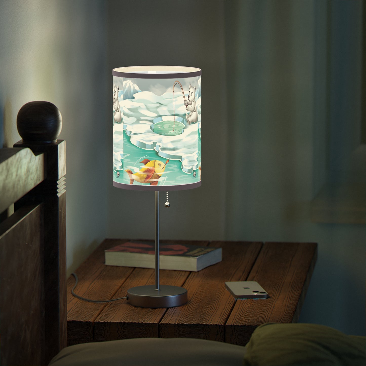 Poro The Polar Bear Lamp on a Stand, US|CA plug