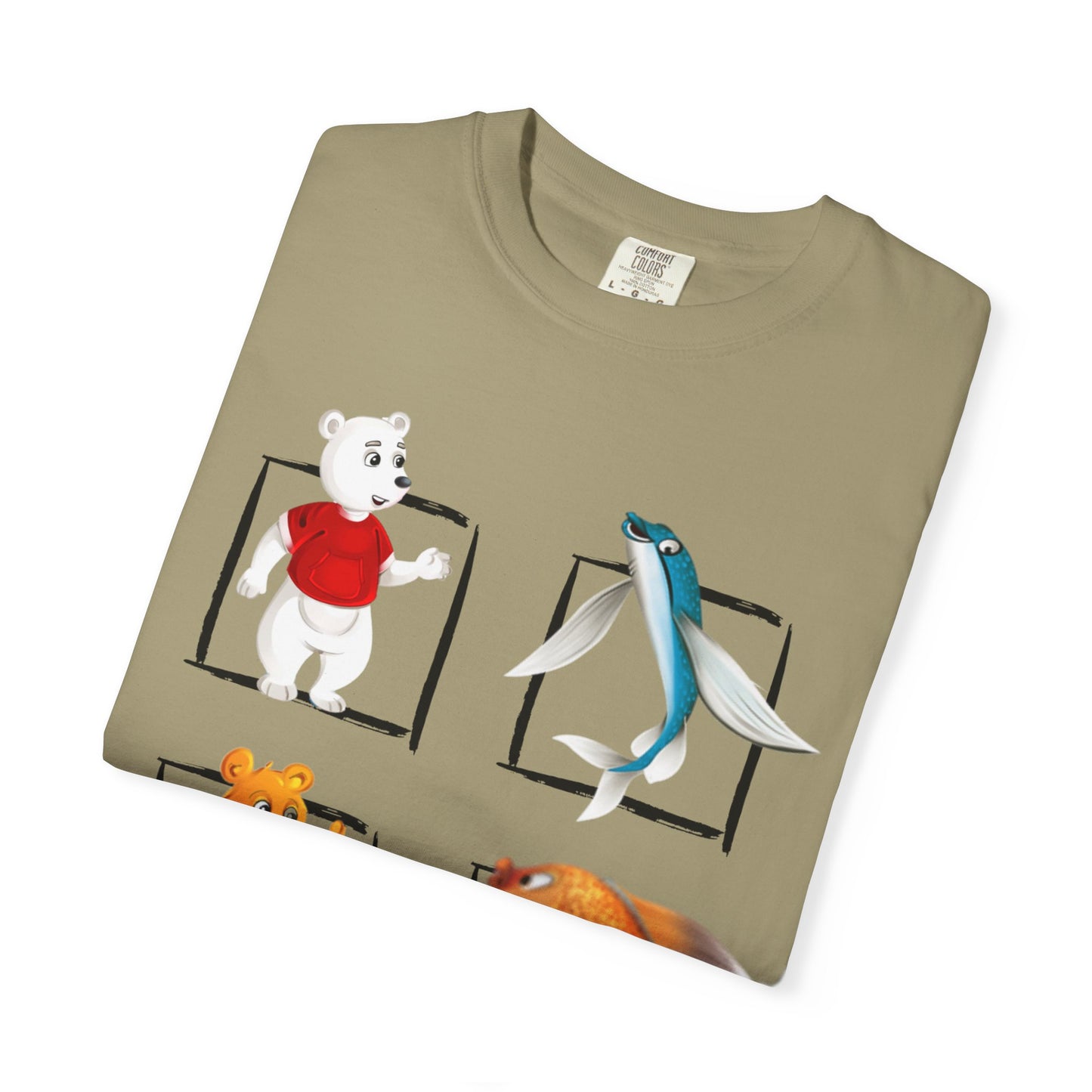 Whimsical Cartoon T-Shirt, Fun Graphic Tee for Kids, Animal Lovers Apparel, Perfect Gift for Birthdays and Celebrations