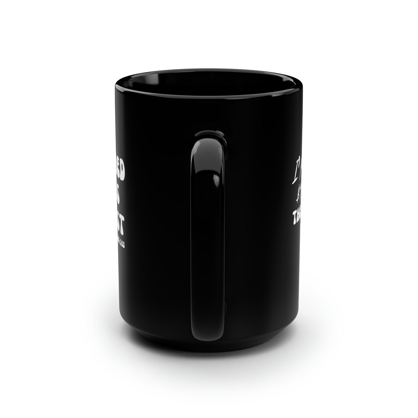 Christian Wear Black Mug, 15oz