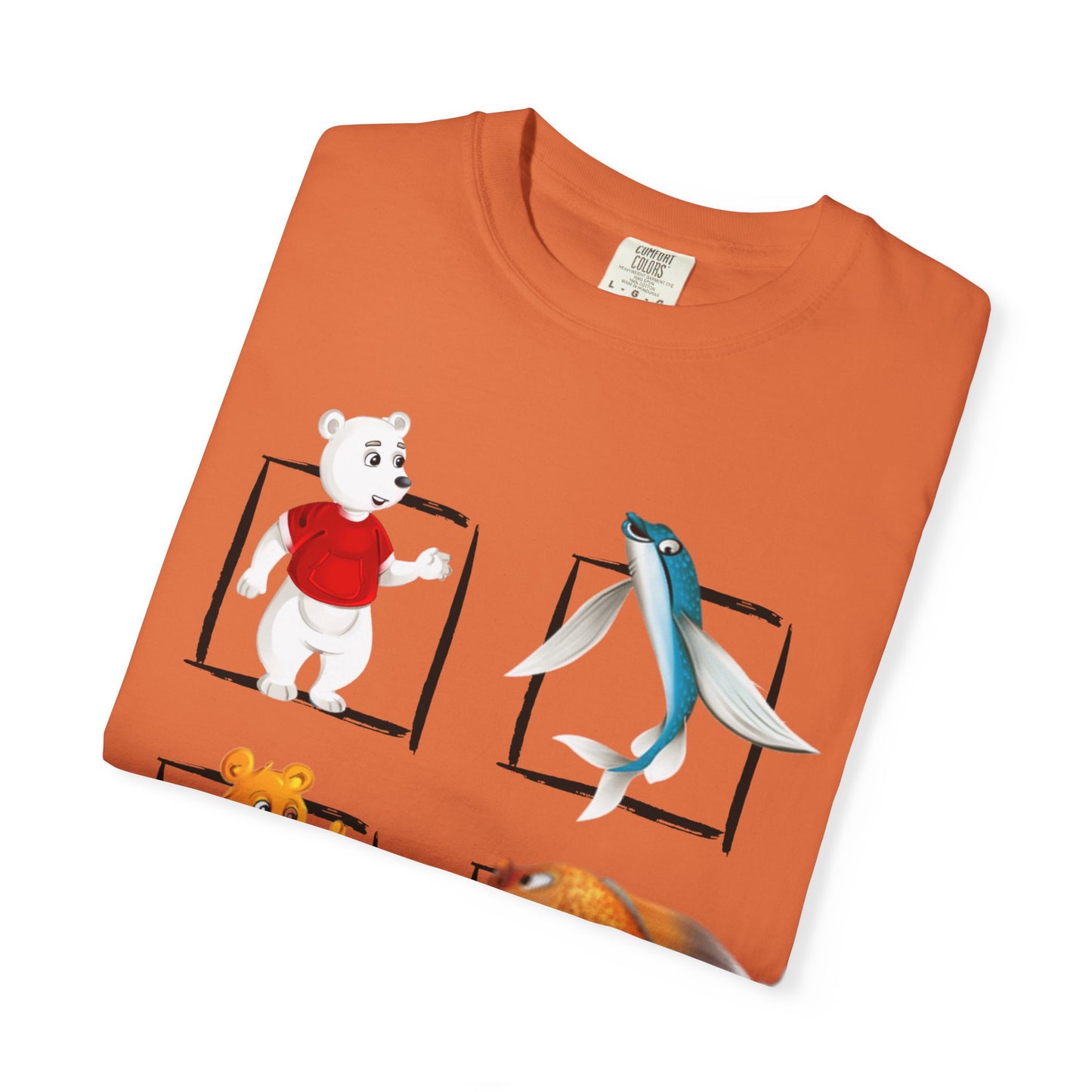 Whimsical Cartoon T-Shirt, Fun Graphic Tee for Kids, Animal Lovers Apparel, Perfect Gift for Birthdays and Celebrations