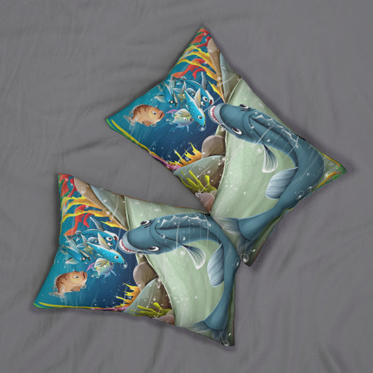 Finley Spun Polyester Lumbar Pillow