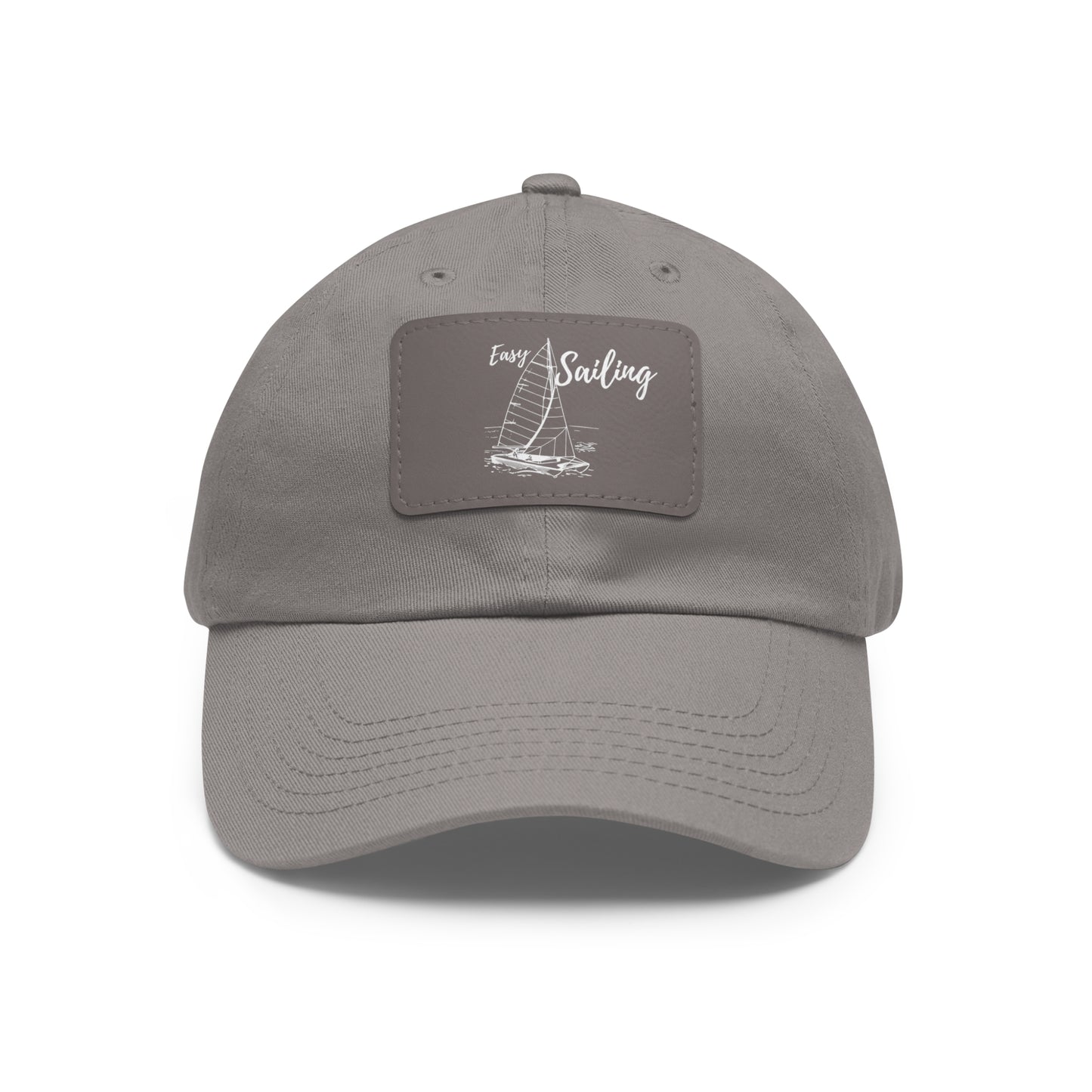 Sailing Dad Hat with Leather Patch (Rectangle)